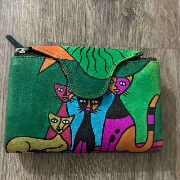 Belmonte leather cat wallet - Picture 1 of 6